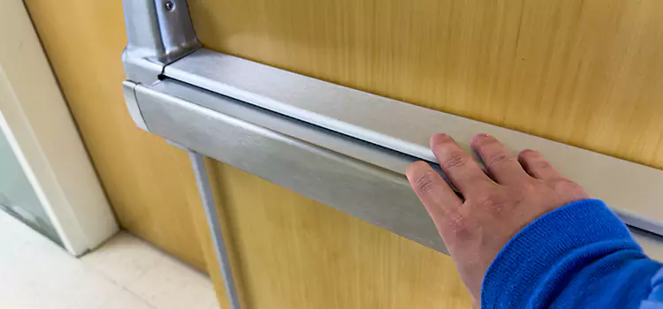 Installing a Push Bar on a Door Passaic